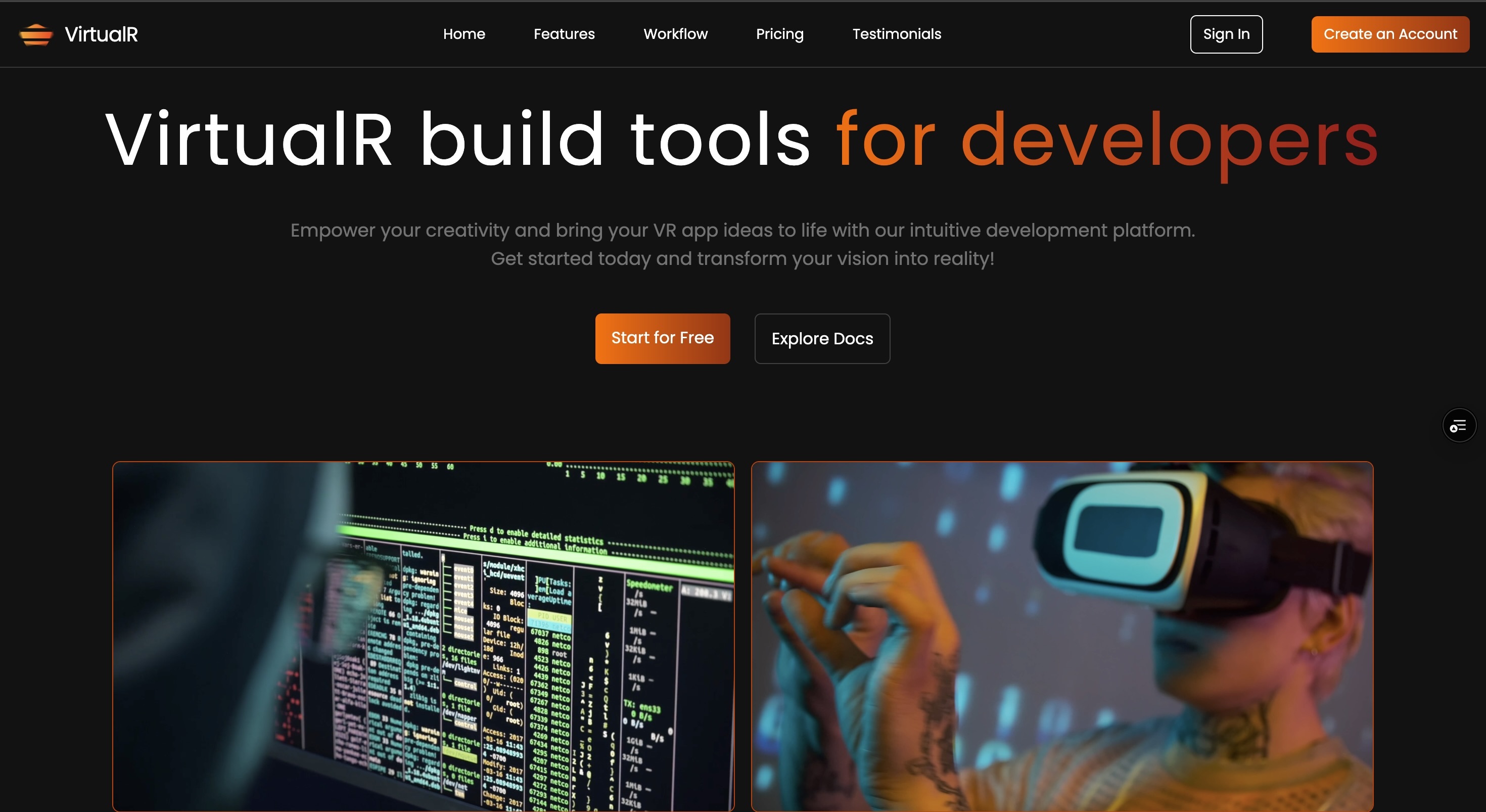 VirtualR project preview